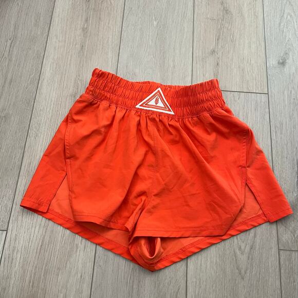 Free People Women’s Orange high Waist Short Sz XS - Picture 1 of 11